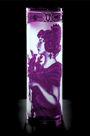 Jarrón de cristal en color purpureo SEB400FK