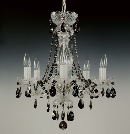 Lampara de arana de cristal negra LW102052101silver