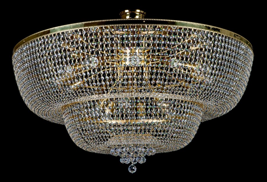 Chandelier with strass trimmings L203CLN