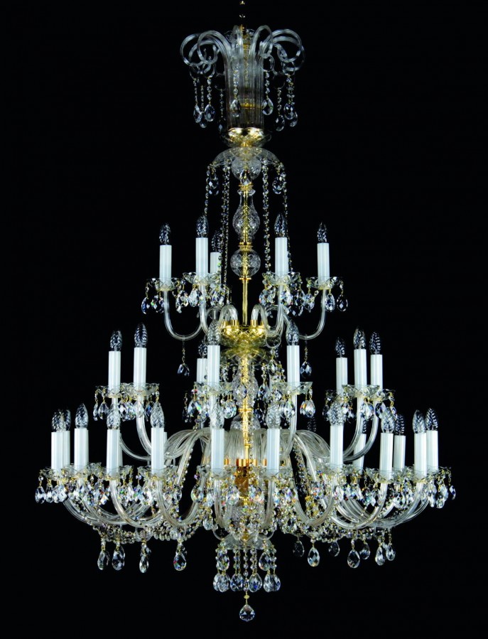 Big crystal chandelier L09001CLN
