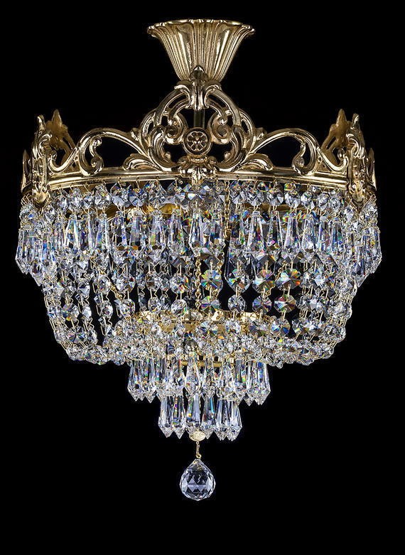 Cast brass chandelier deals