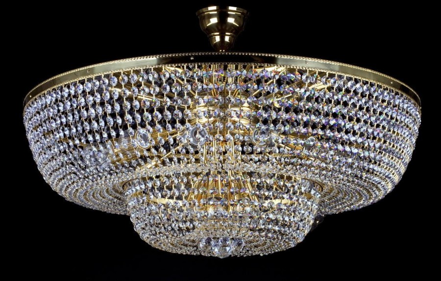 Chandelier with strass trimmings L210CLN