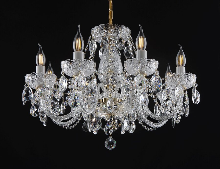 Cut glass crystal chandelier EL692801