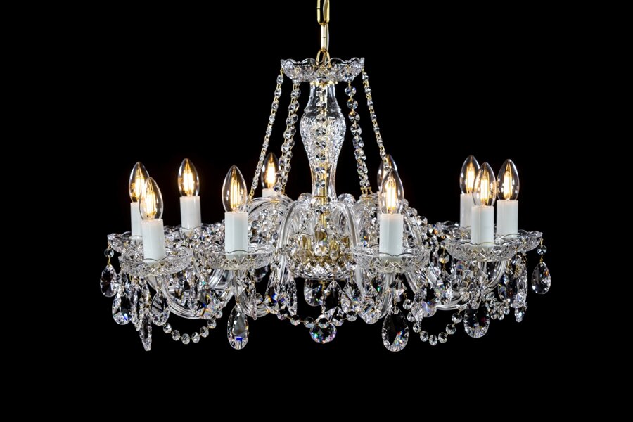 Cut glass crystal chandelier L16056CLN