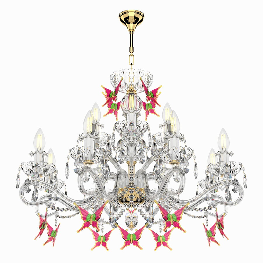 Design chandelier EL1651202PB BUTTERFLY