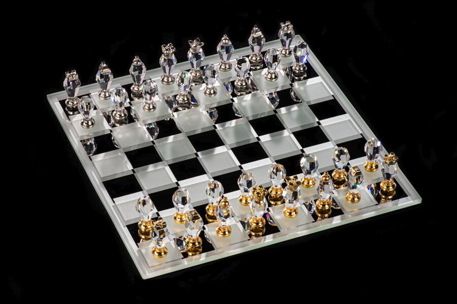 Šachy křišťálové ART018