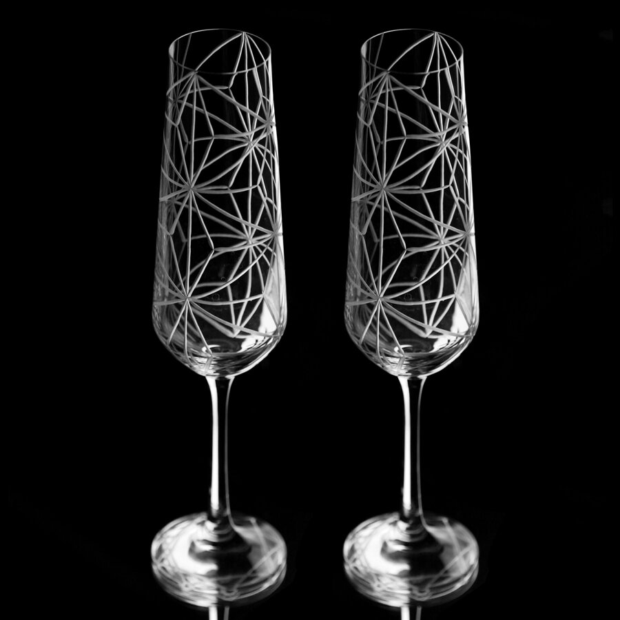Glasses for sparkling wine set 2 pcs PAS45540728200G