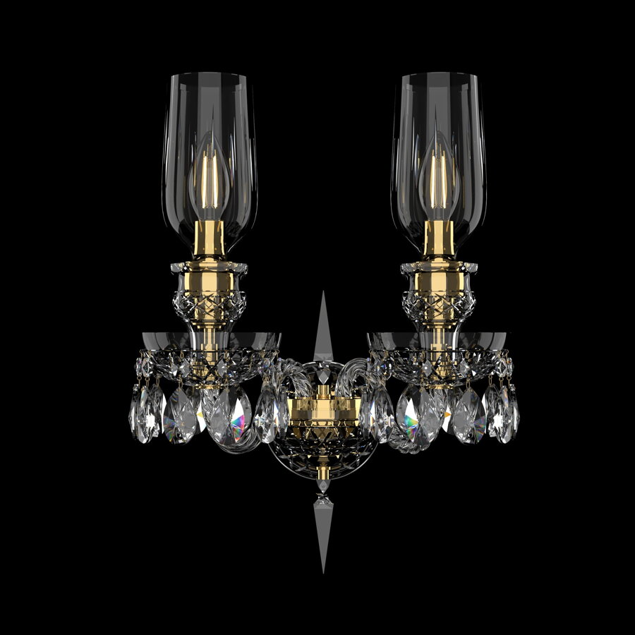 Crystal wall lamp EN6782W02AB3T