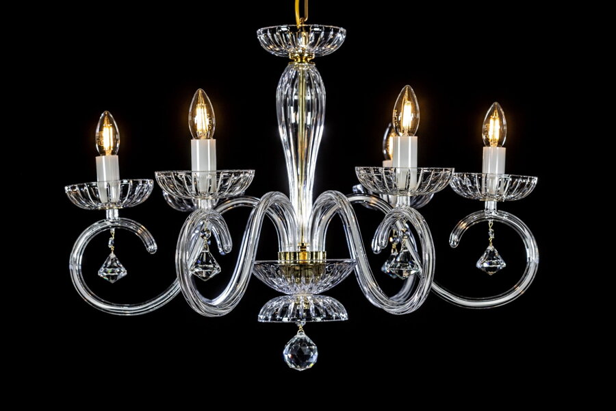 Clear Glass Chandelier EL2246023