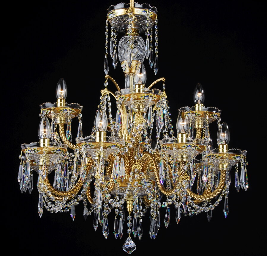 Chandelier crystal LLCH12-CRYSTAL-GOLD