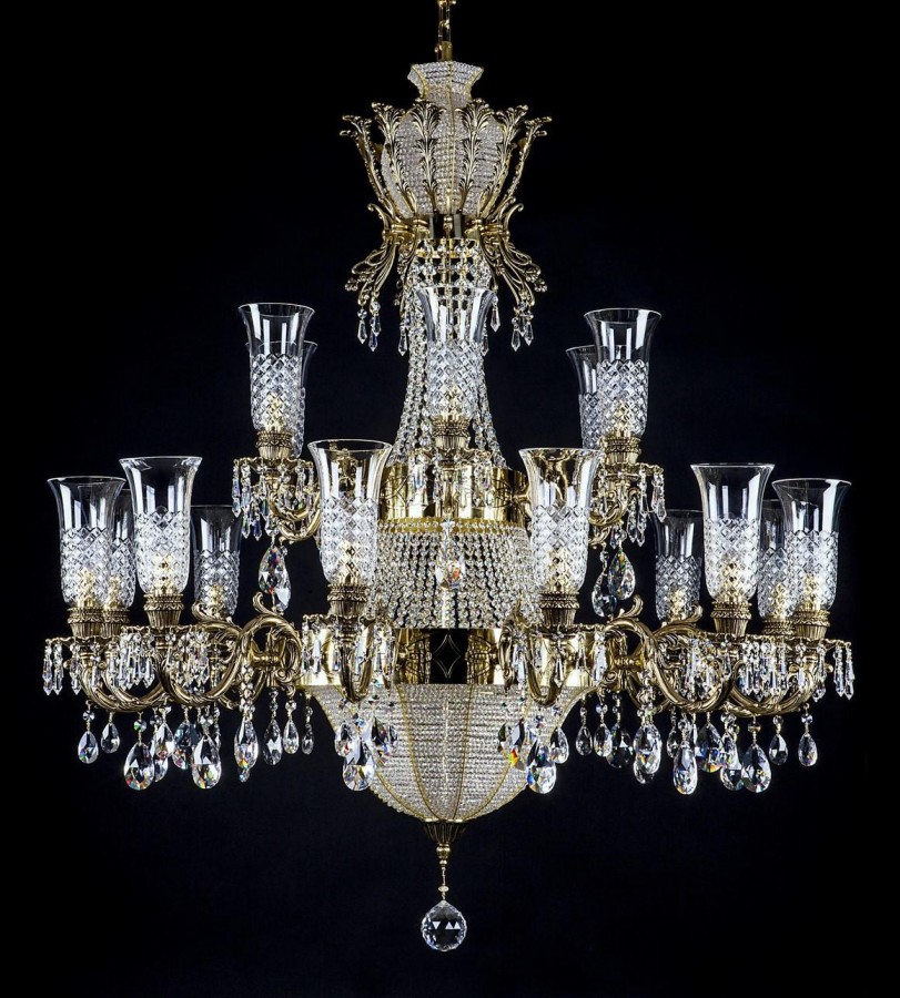 Lustr mosazný luxusní L16002CE