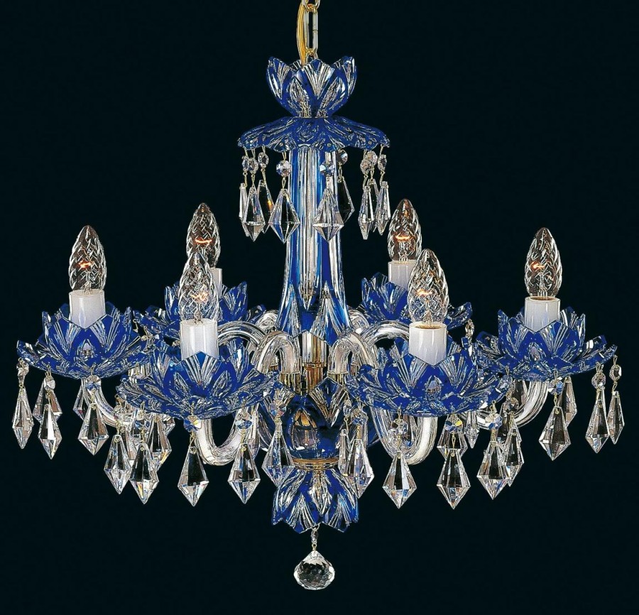 Crystal chandelier blue EL600613