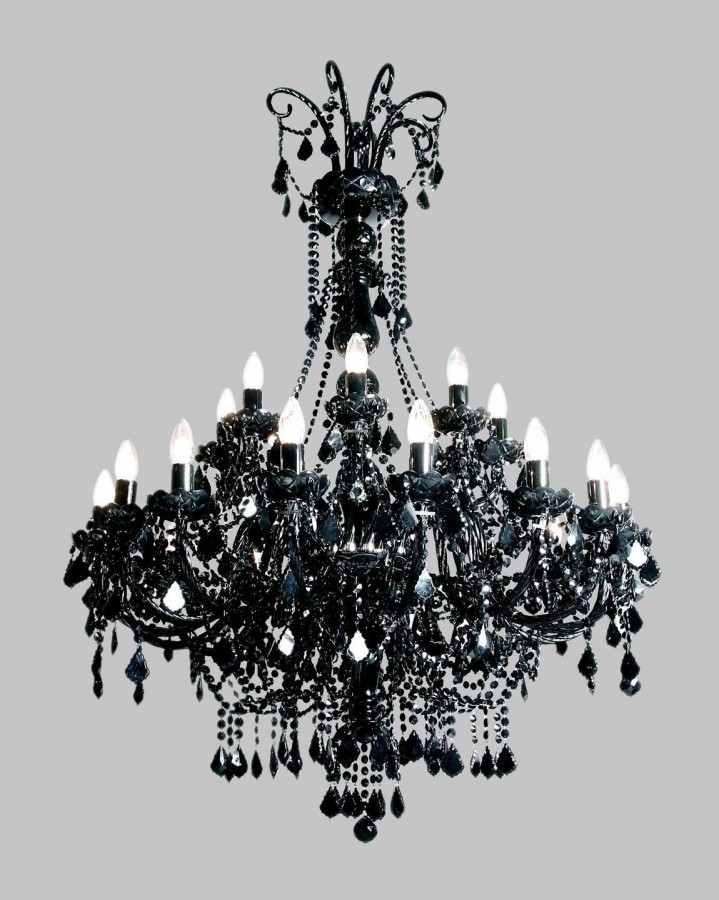 Chandelier crystal black TX840080024