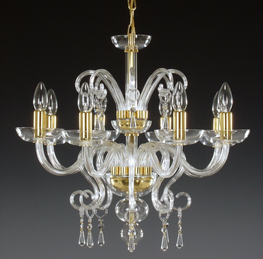 Clear Glass Chandelier AL059