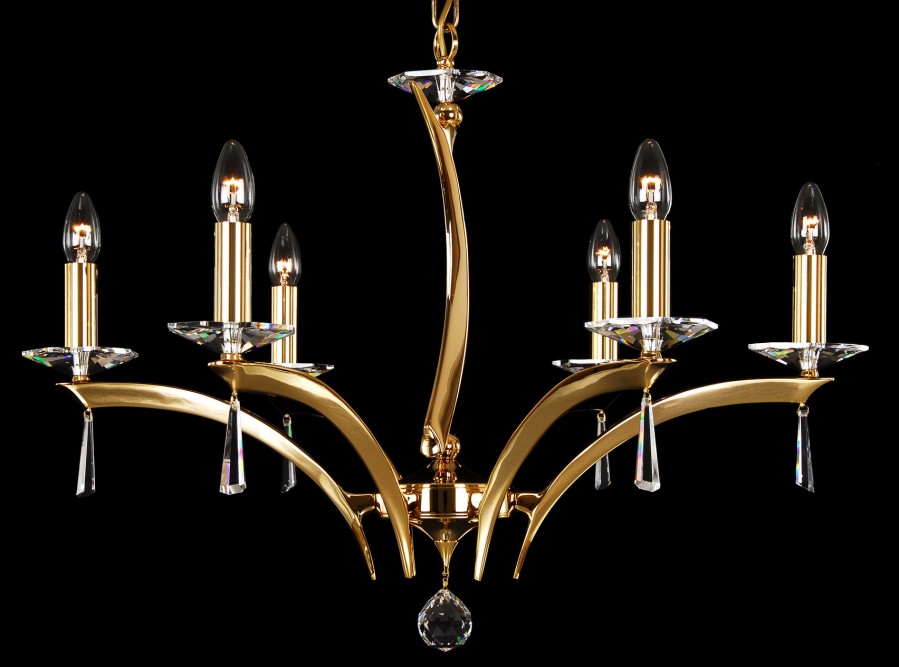 Brass chandelier LLCH06