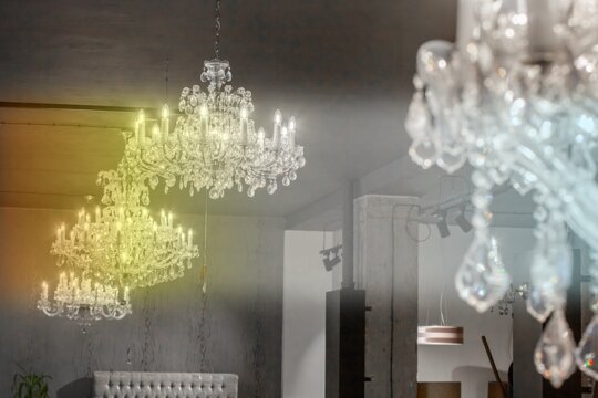 Temperature and colour of light not only for crystal chandeliers